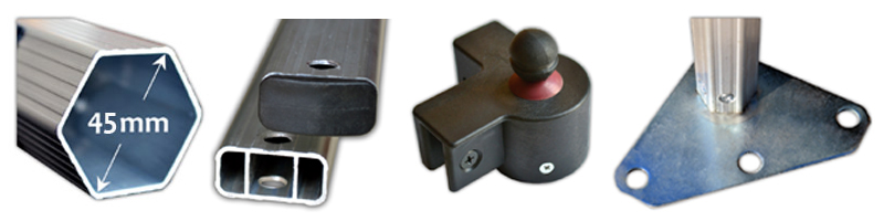 Skládací párty stan PROFI RedX