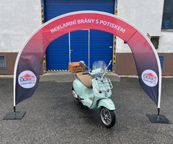 Vlajkový oblouk - reklamní brána