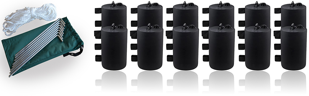 Kotvení pro stany a vaky na vodu pro stany