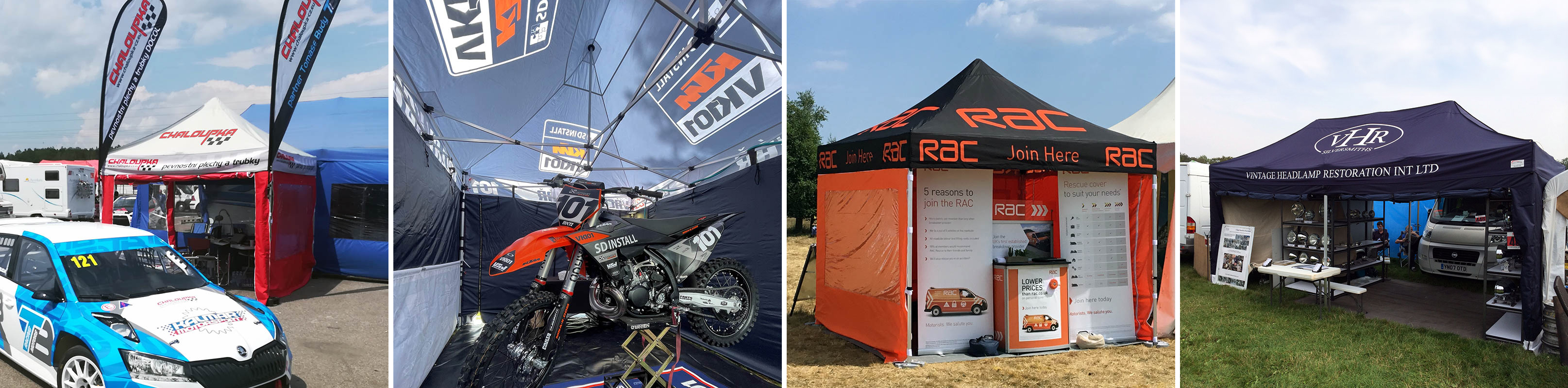 Balíček 4 party stan s potiskem