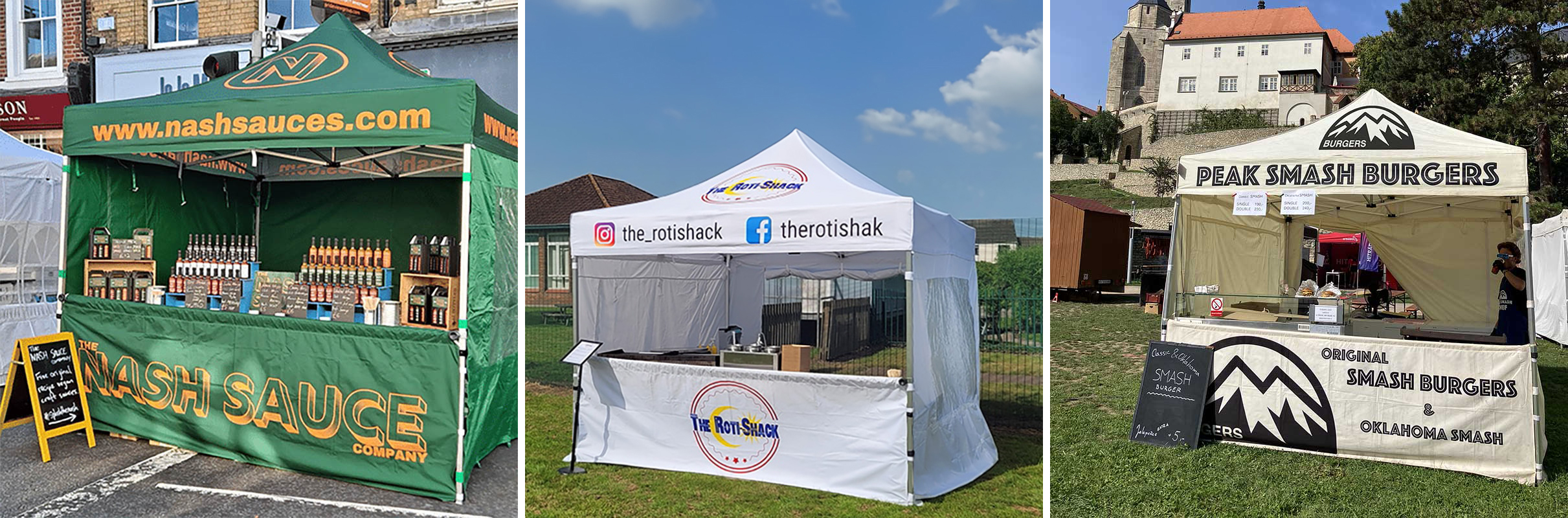 reklamní stany s potiskem balíček 3 redx