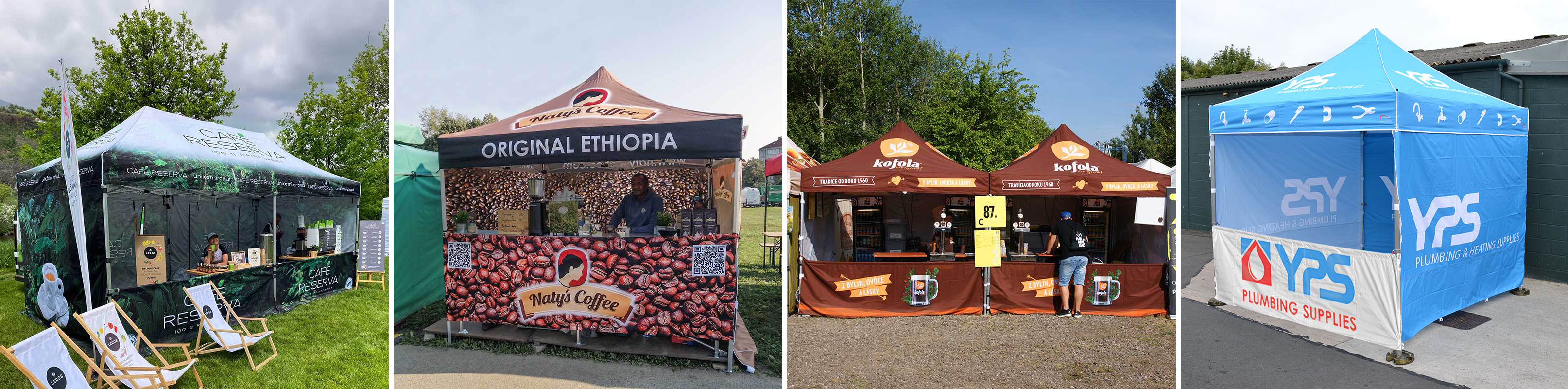 reklamní stany s potiskem balíček 7 redx