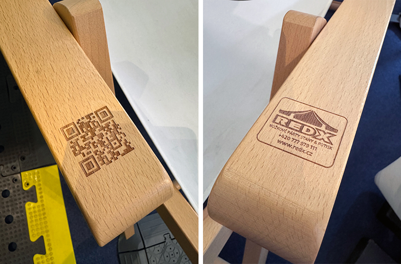 Plážové lehátko s gravírováním