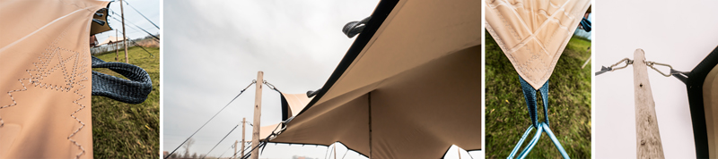Strečové stany profesionální pevné smyčky
