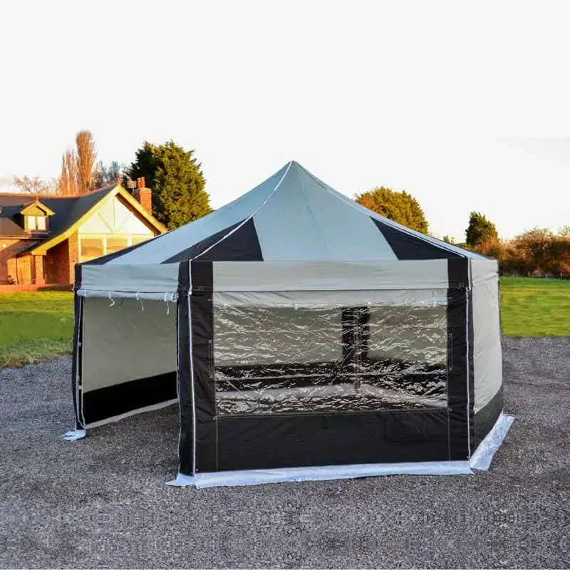 Nůžkový párty stan RedX® PROFI EXTREME 6x6 m HEXAGON