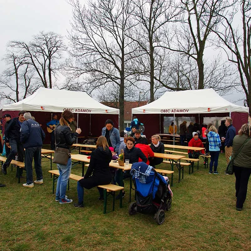 2x Nůžkový párty stan 6x3m - Balíček 3