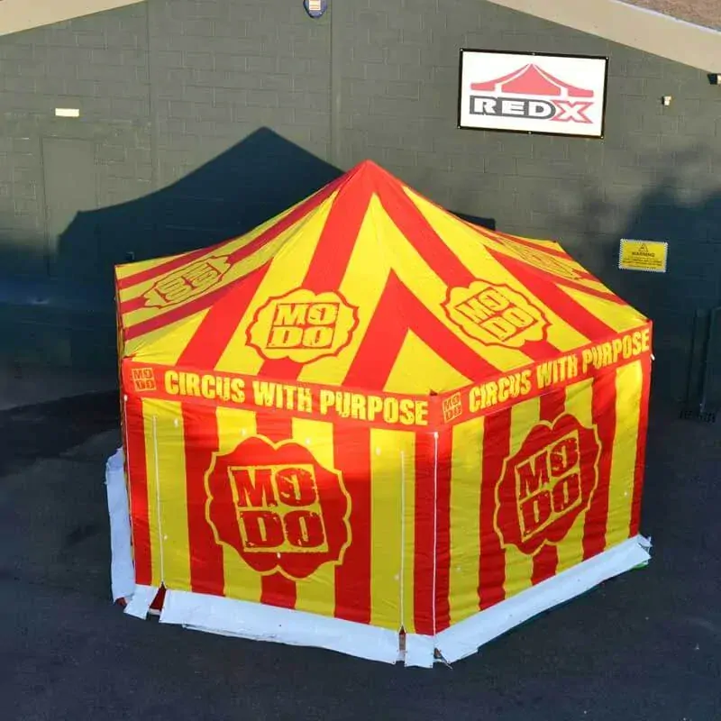 Nůžkový párty stan RedX® PROFI EXTREME 6x6 m HEXAGON