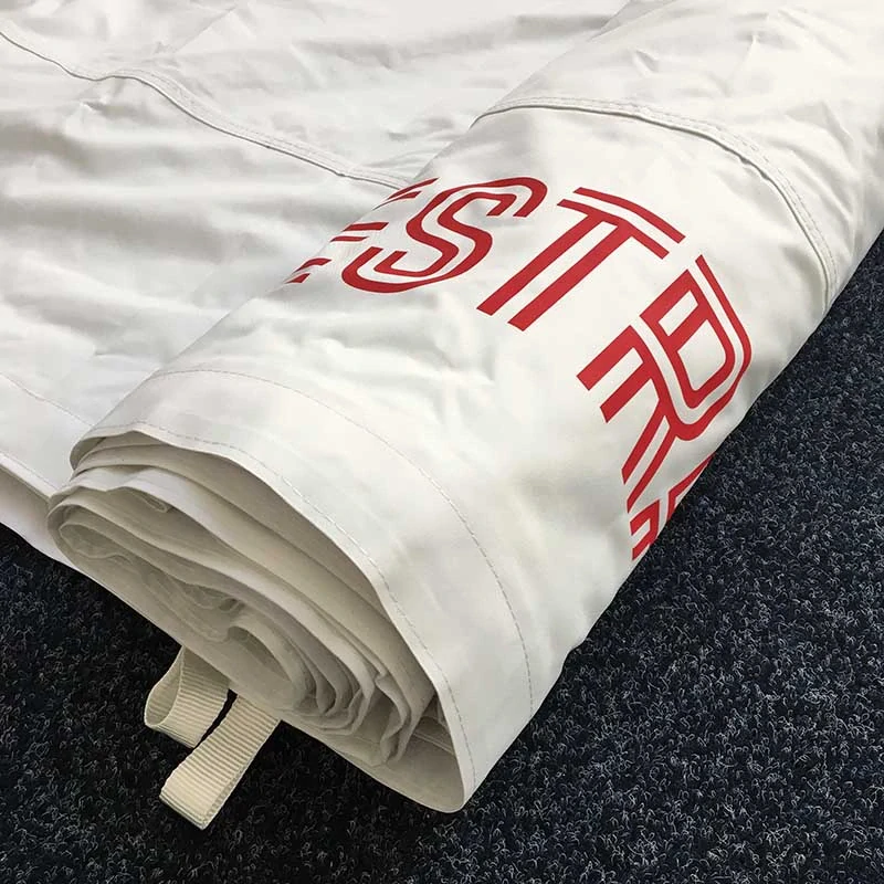 Vinylový potisk jednoho 12m límce střechy