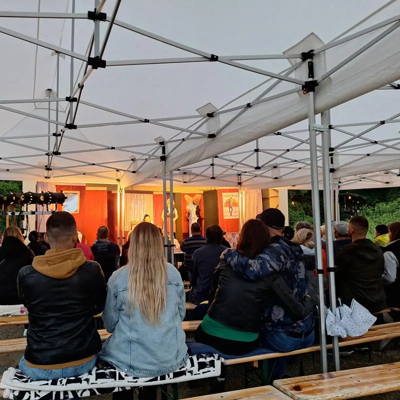 Nůžkový párty stan RedX® PROFI 3x9 m