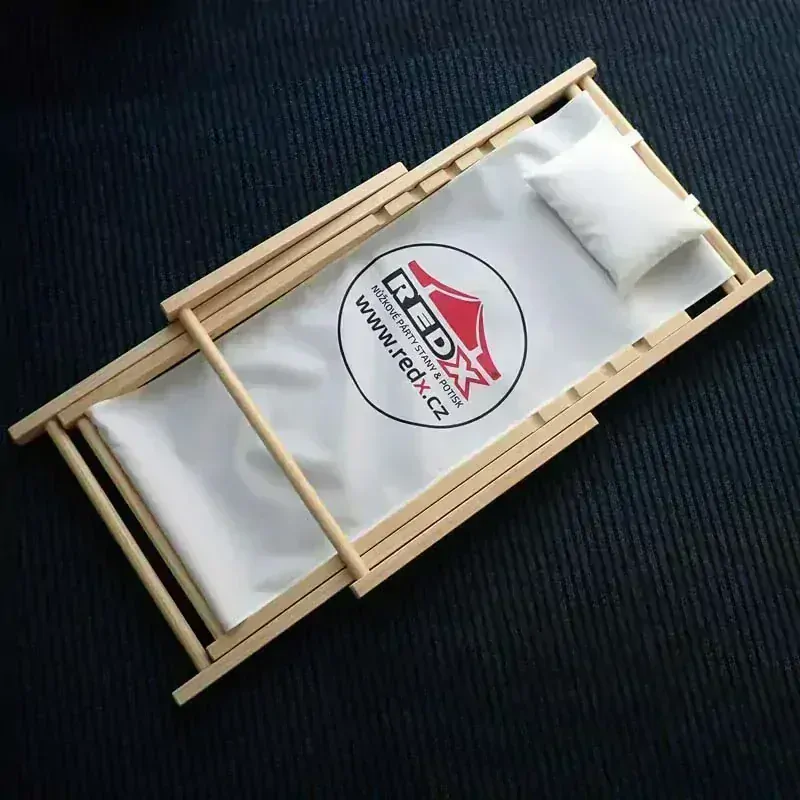 Skládací plážové lehátko s potiskem
