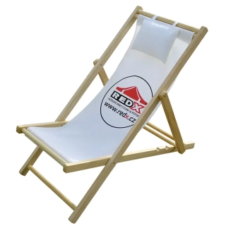 Skládací plážové lehátko s potiskem
