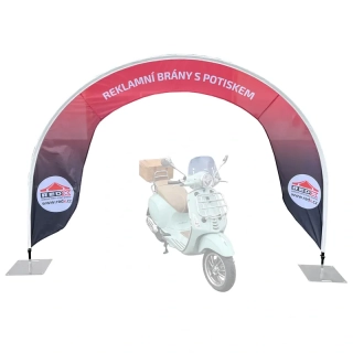 Vlajkový oblouk s potiskem