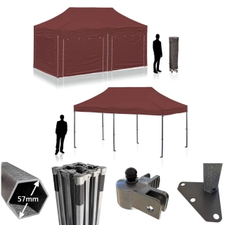 Nůžkový párty stan RedX® PROFI EXTREME COMPOSITE 3x6 m