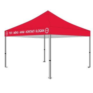 Vinylový potisk jednoho 4m límce střechy