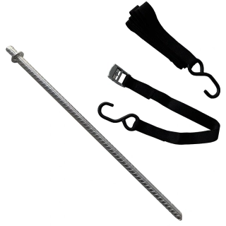Industriální kotvící sada 60cm pro nůžkové stany na měkké povrchy