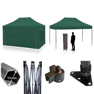 Nůžkový párty stan RedX® PROFI COMPOSITE 4,5x3 m