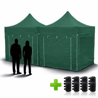 2x Nůžkový párty stan 3x3m - Balíček 1