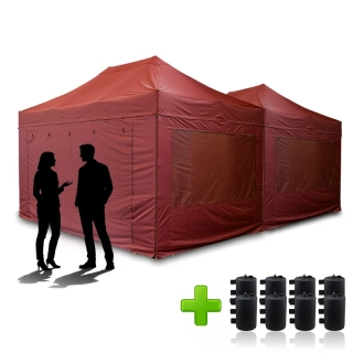 2x Nůžkový párty stan 4.5x3m - Balíček 2