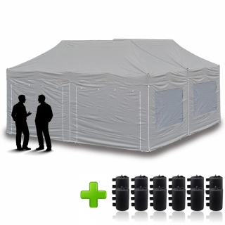 2x Nůžkový párty stan 6x3m - Balíček 3