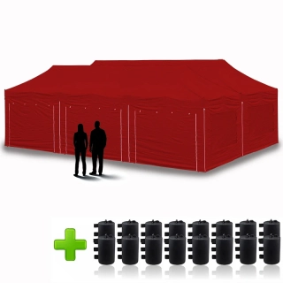 2x Nůžkový párty stan 9x3m - Balíček 4