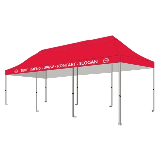 Vinylový potisk jednoho 12m límce střechy