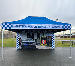 Party stan 4.5x3 nůžkový armáda policie